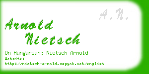 arnold nietsch business card